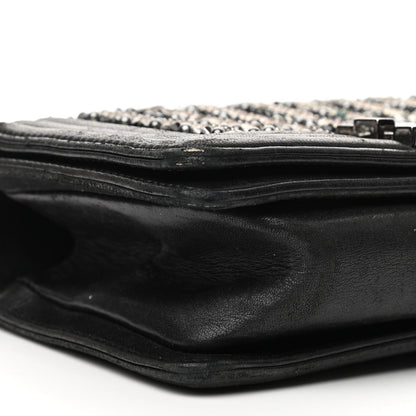 Chanel Lambskin Glass Pearl Embroidered Small Boy Flap Black 9 of 15