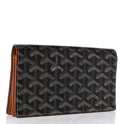 Goyard Goyardine Richelieu Wallet Black Gold 3 of 13