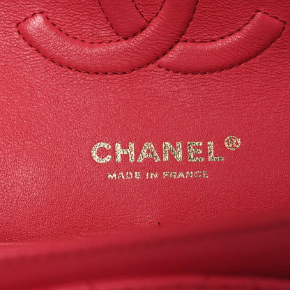 Chanel Caviar Quilted Medium Double Flap Dark Pink 6 of 12