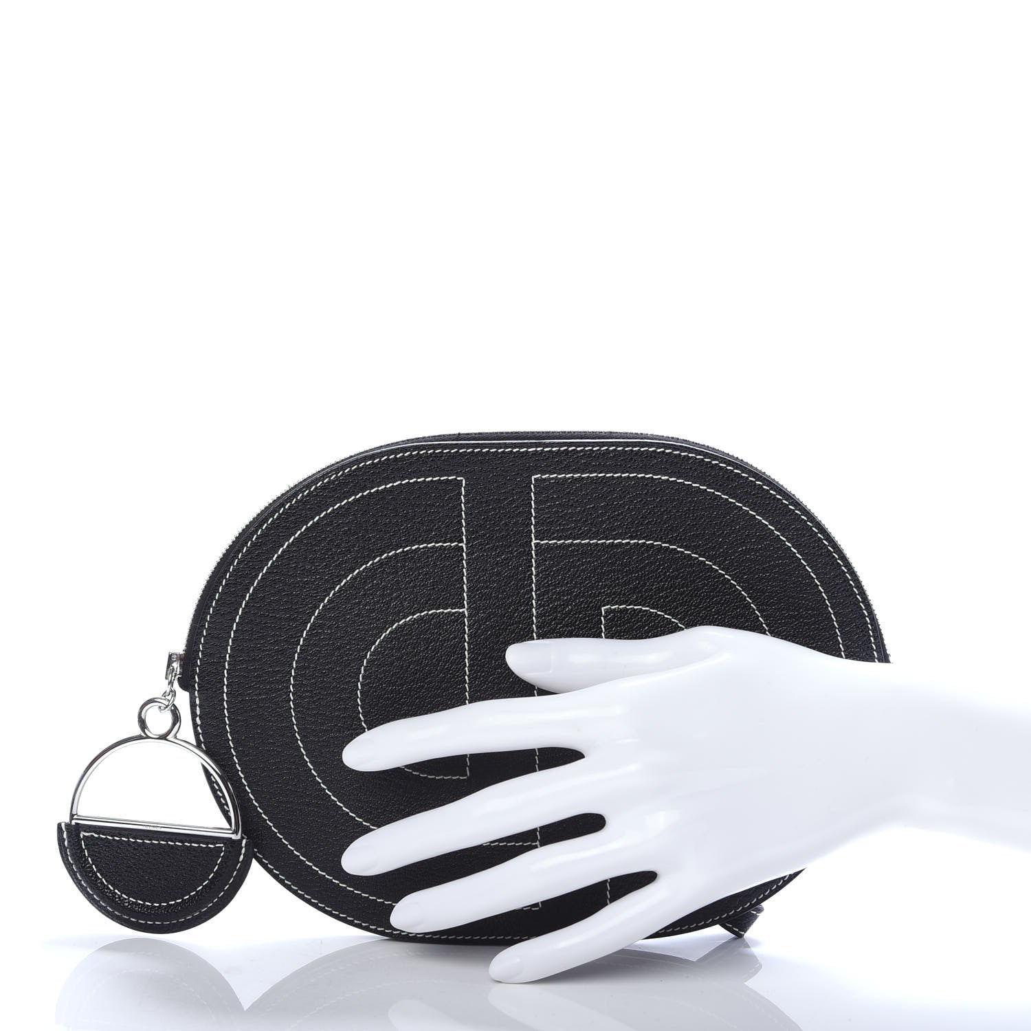 Hermes Chevre Mysore In-The-Loop-To-Go Pochette Black 2 of 7