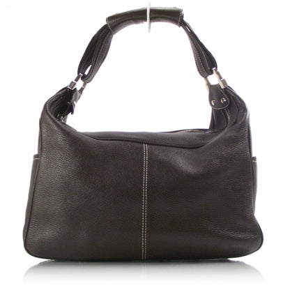 FASHIONPHILE JPTODSLeatherLargeMickyChocolate 1 of 11