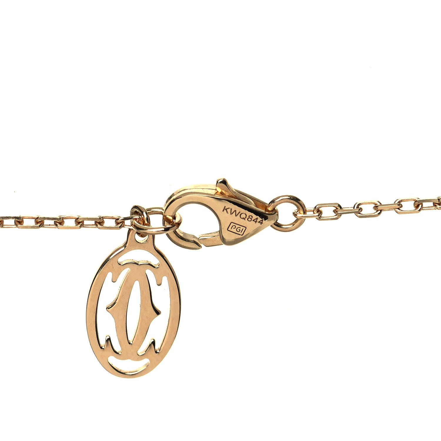 Cartier 18K Yellow Gold Diamond SM D'Amour Pendant Necklace 6 of 7