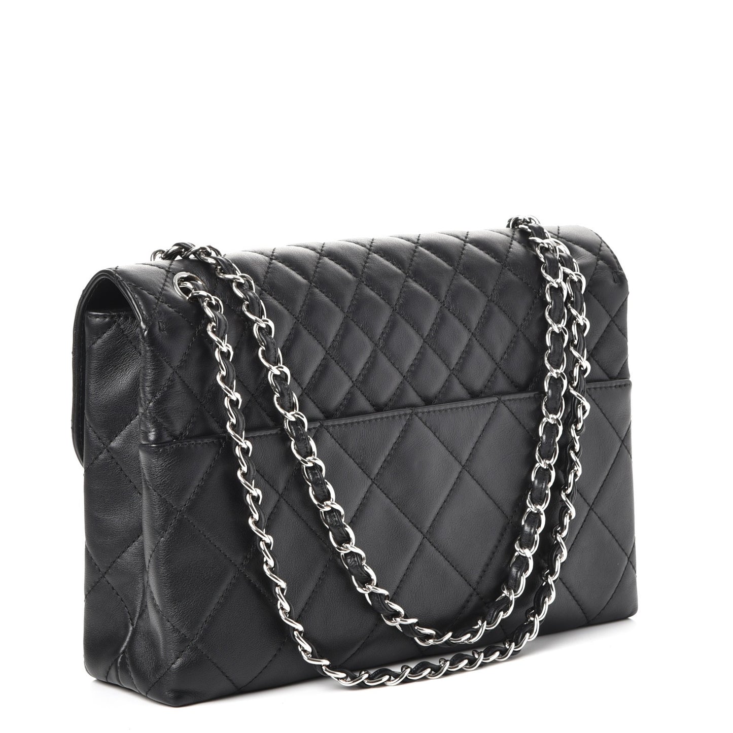 Calfskin Quilted In The Business Flap Bag Black