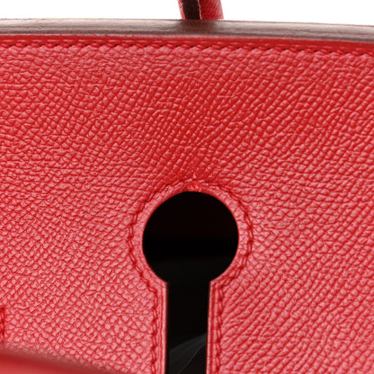 Hermes Epsom Birkin 35 Rouge Casaque 22 of 29