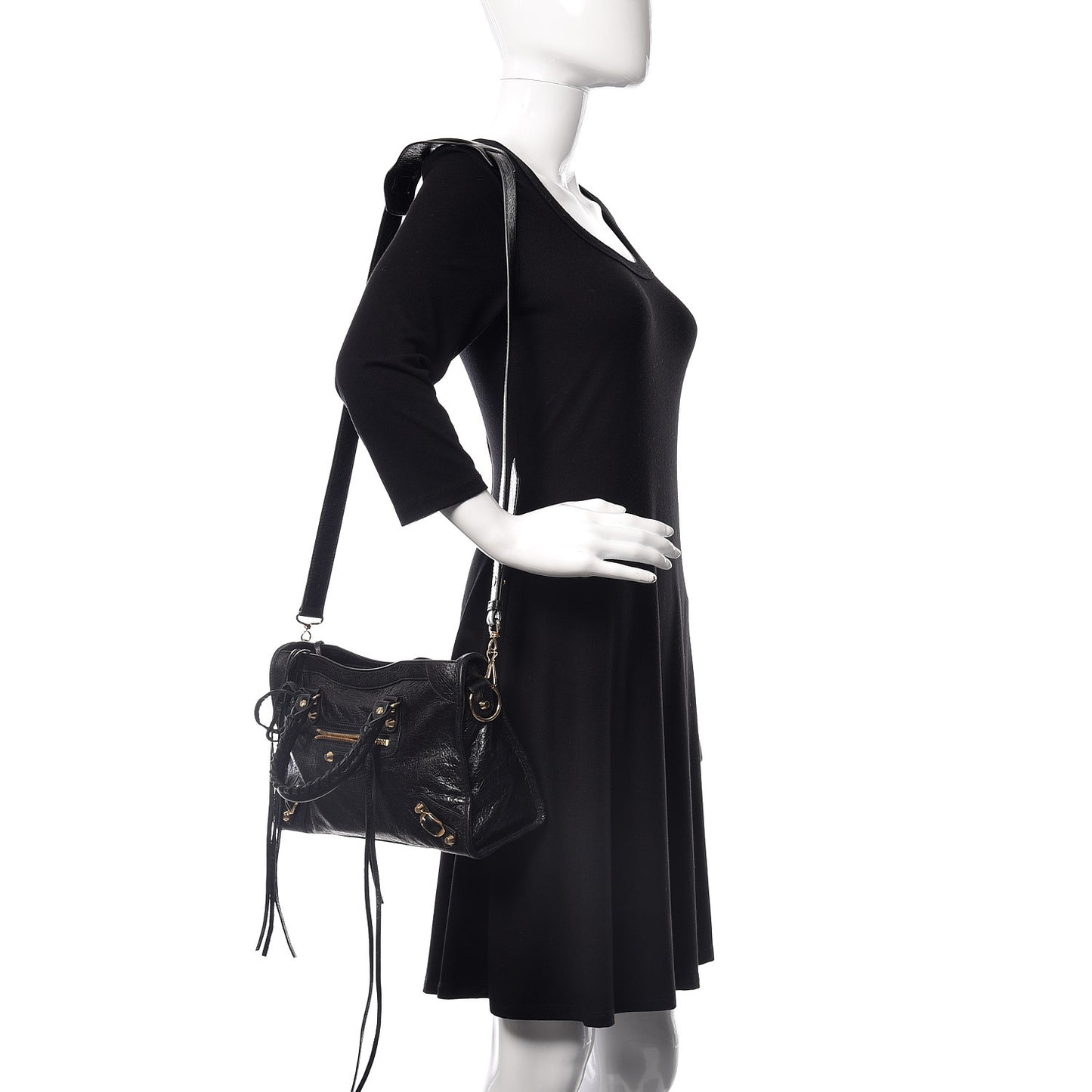 Agneau Classic Gold Hardware S City Black