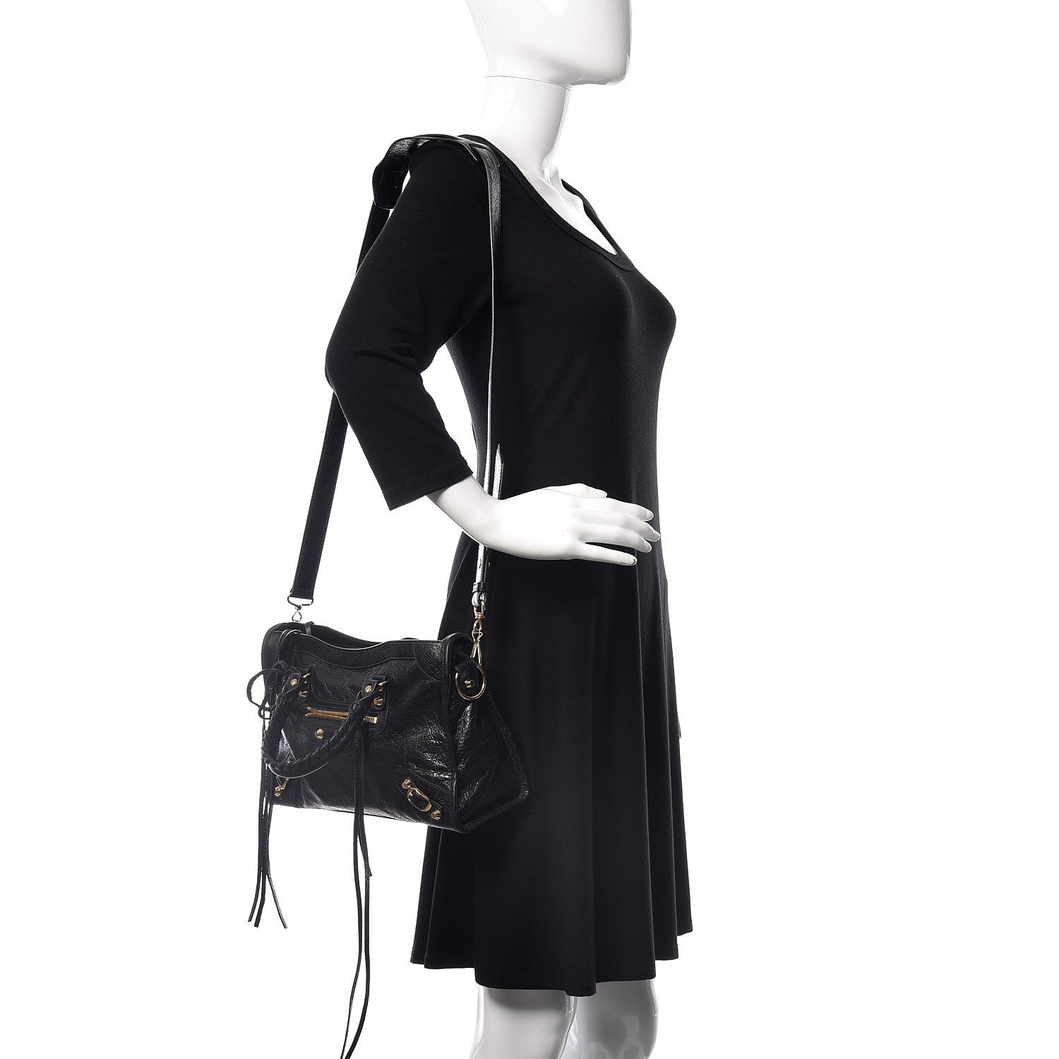 Balenciaga Agneau Classic Gold Hardware S City Black 2 of 9