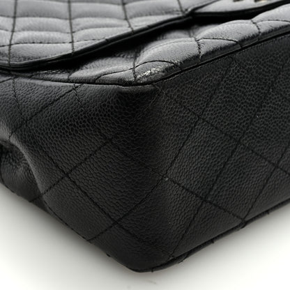 Chanel Caviar Quilted Jumbo Single Flap Black 7 of 8