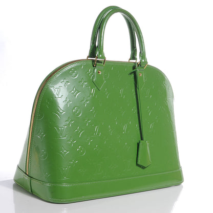 Louis Vuitton Vernis Alma GM Vert Tonic 3 of 10