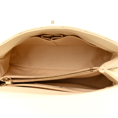 Chanel Caviar Quilted Small Coco Handle Flap White 5 of 10