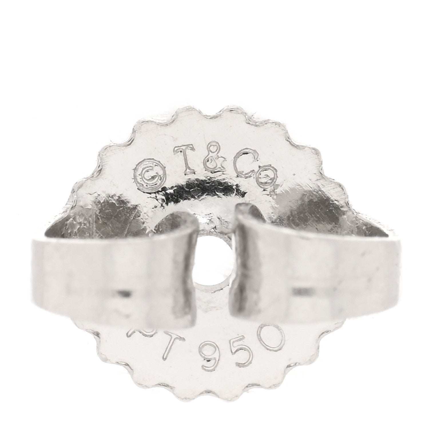 Tiffany Platinum Diamond .16ctw Elsa Peretti Diamonds By The Yard Earrings 4 of 4