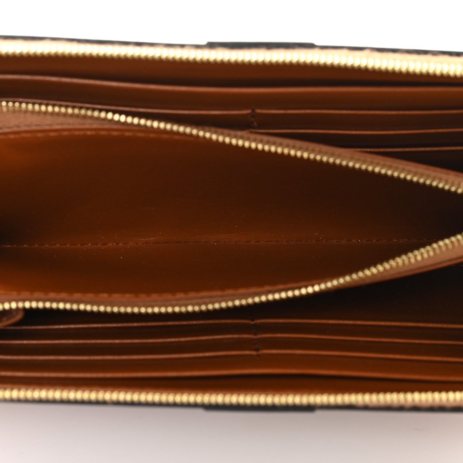 Celine Natural Calfskin Large Zip Around Multifunction Wallet Tan 7 of 16