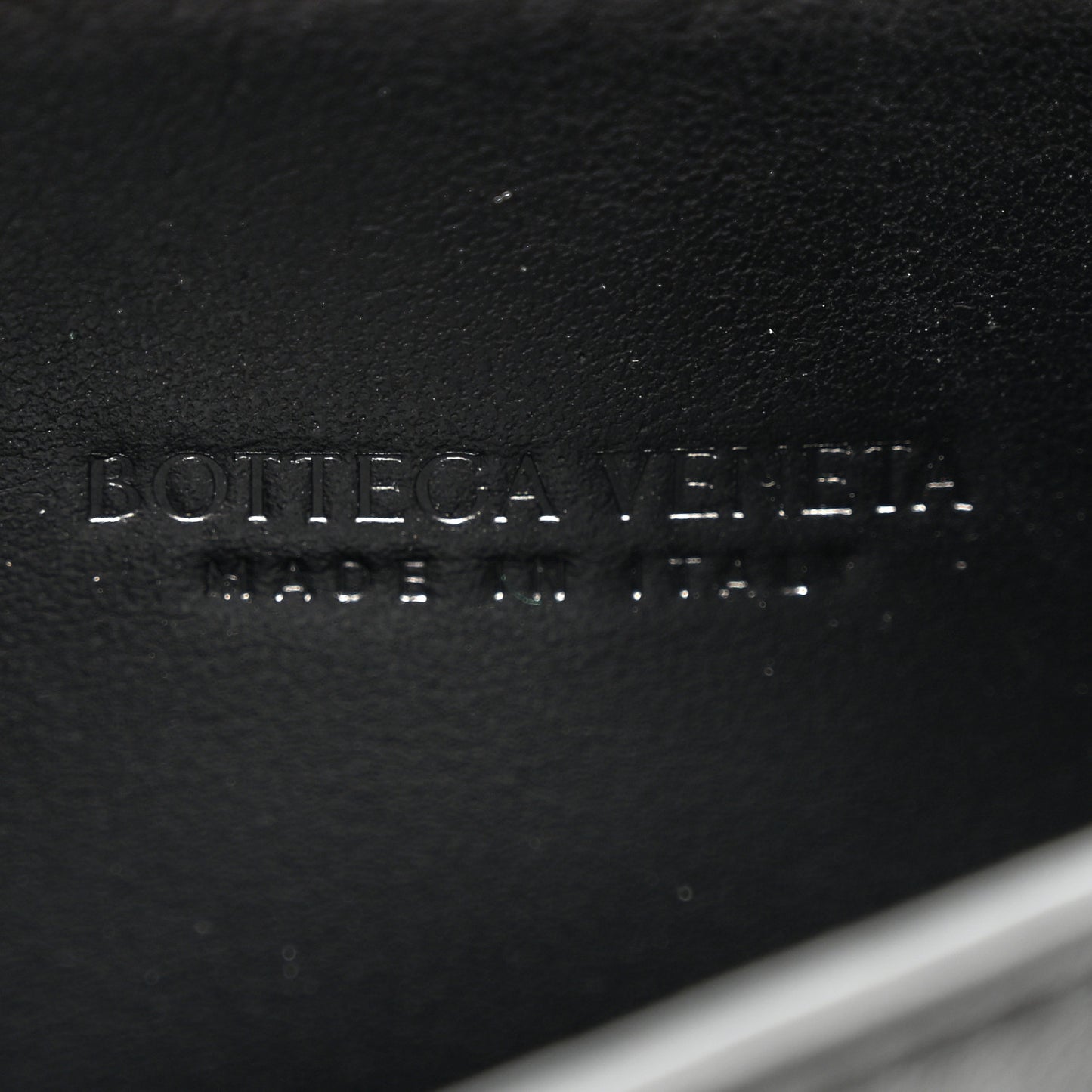 Nappa Intrecciato Wallet On Strap Black