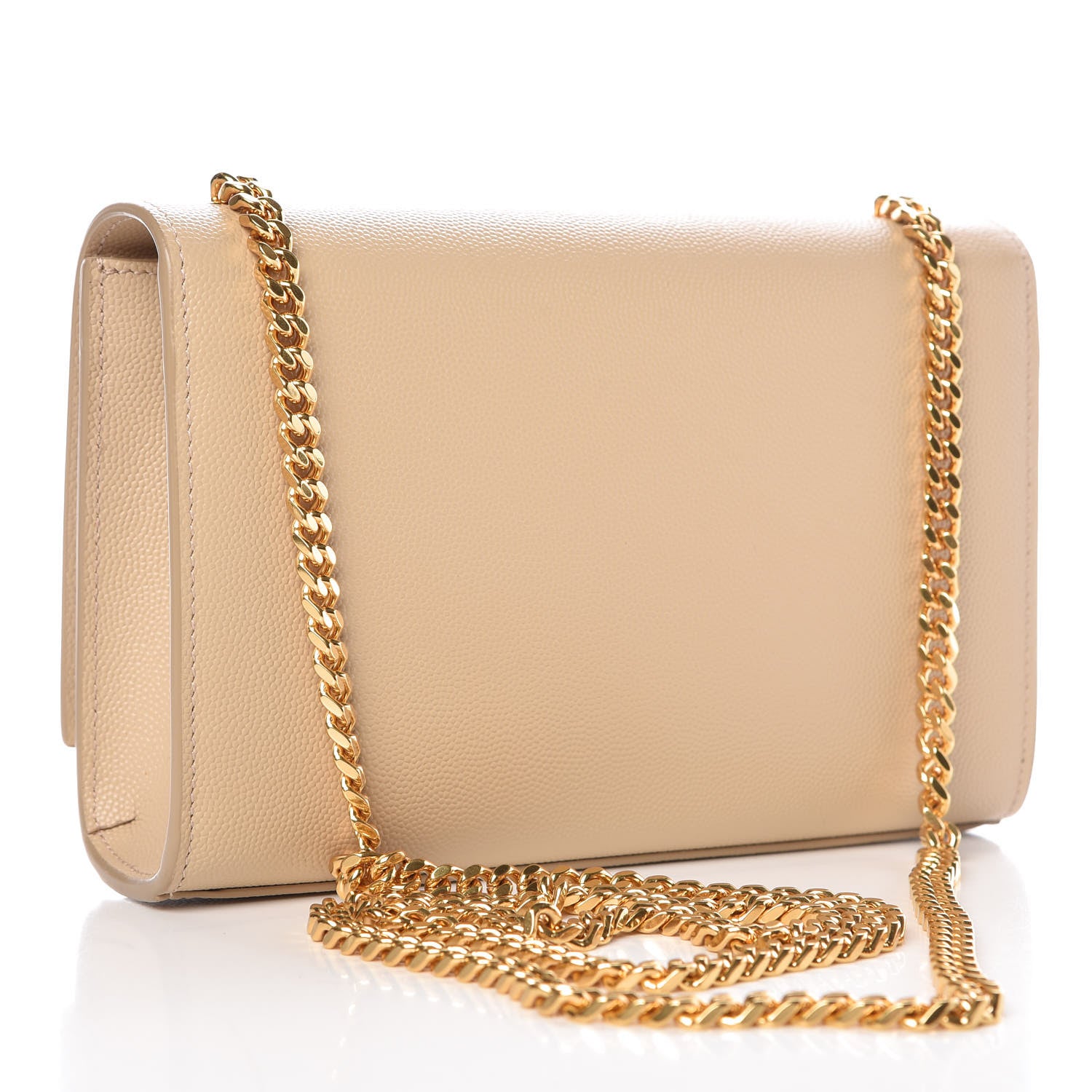 Saint Laurent Grain De Poudre Small Monogram Kate Satchel Nude Powder 3 of 9