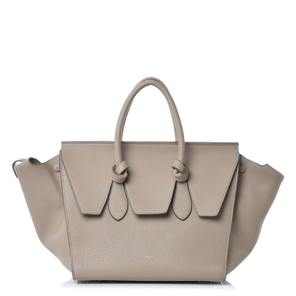 Celine Crisped Calfskin Small Tie Knot Tote Light Taupe 1 of 15