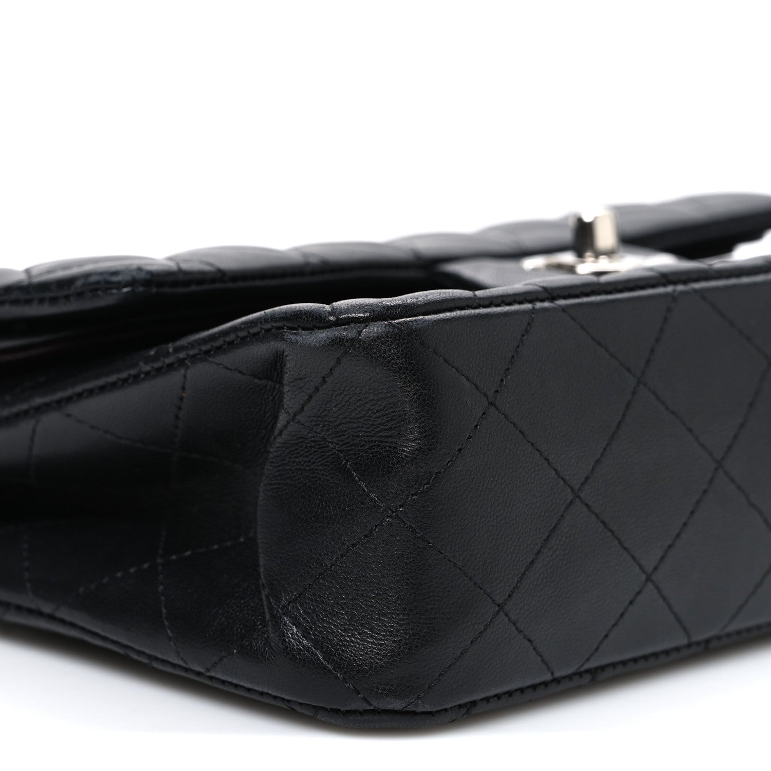 Chanel Lambskin Quilted Small Double Flap Black 9 of 10