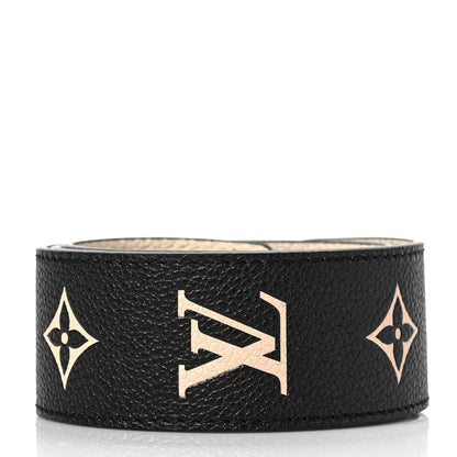 Louis Vuitton Empreinte Monogram Bandouliere Shoulder Strap Black Beige 2 of 4