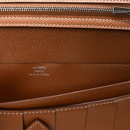 Hermes Epsom Bearn Gusset Wallet Gold 6 of 7