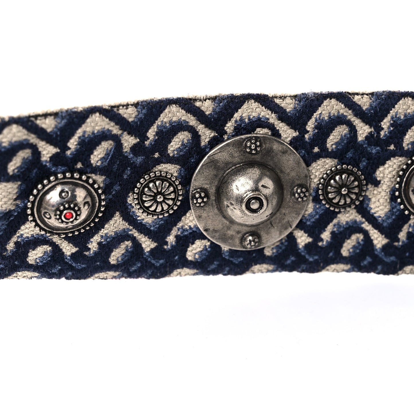 Oblique Studded Shoulder Strap Blue