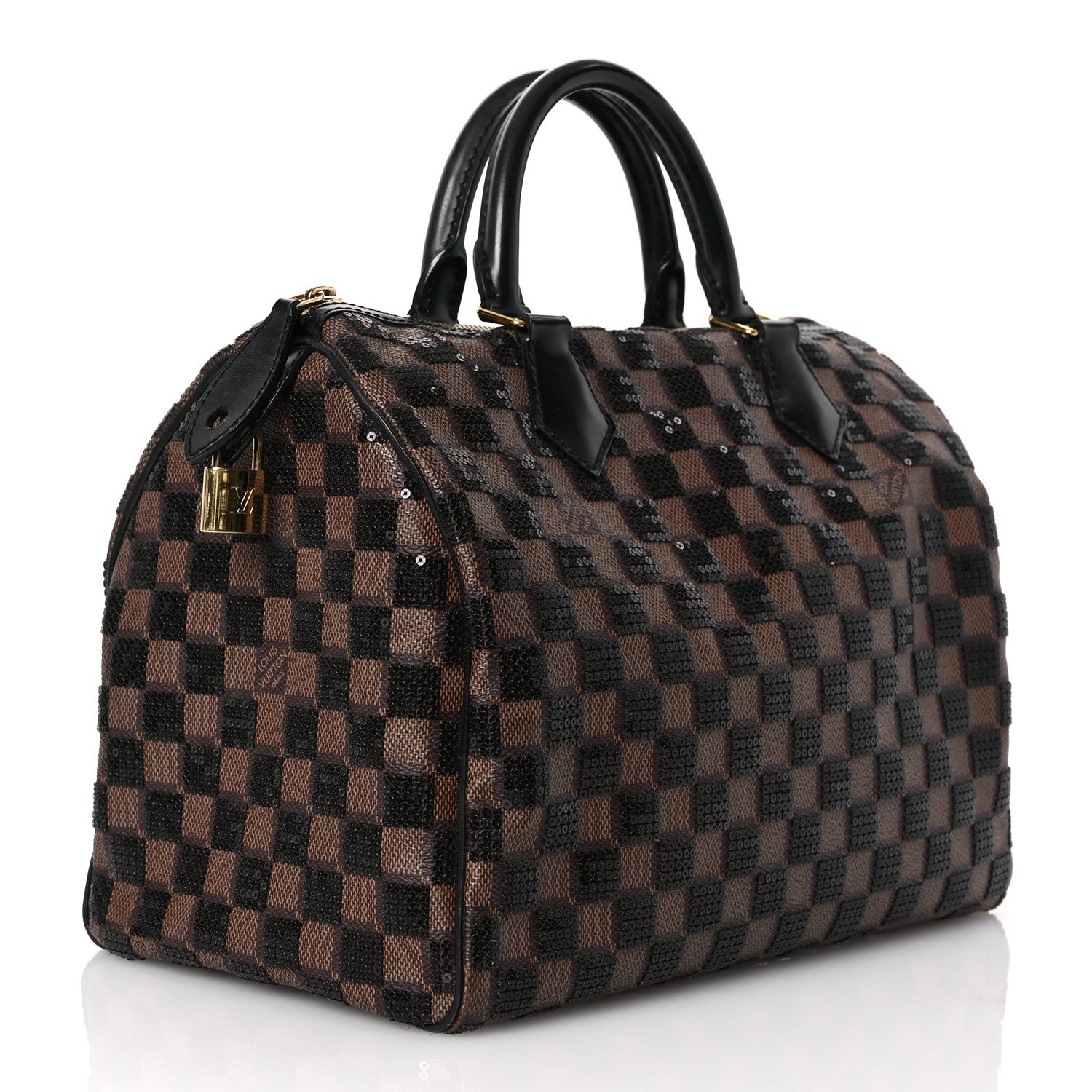 Louis Vuitton Damier Paillettes Speedy 30 Black 3 of 15