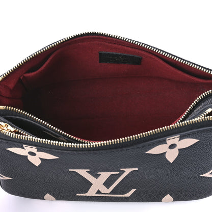 Louis Vuitton Empreinte Monogram Giant Multi Pochette Accessories Black Beige 5 of 10