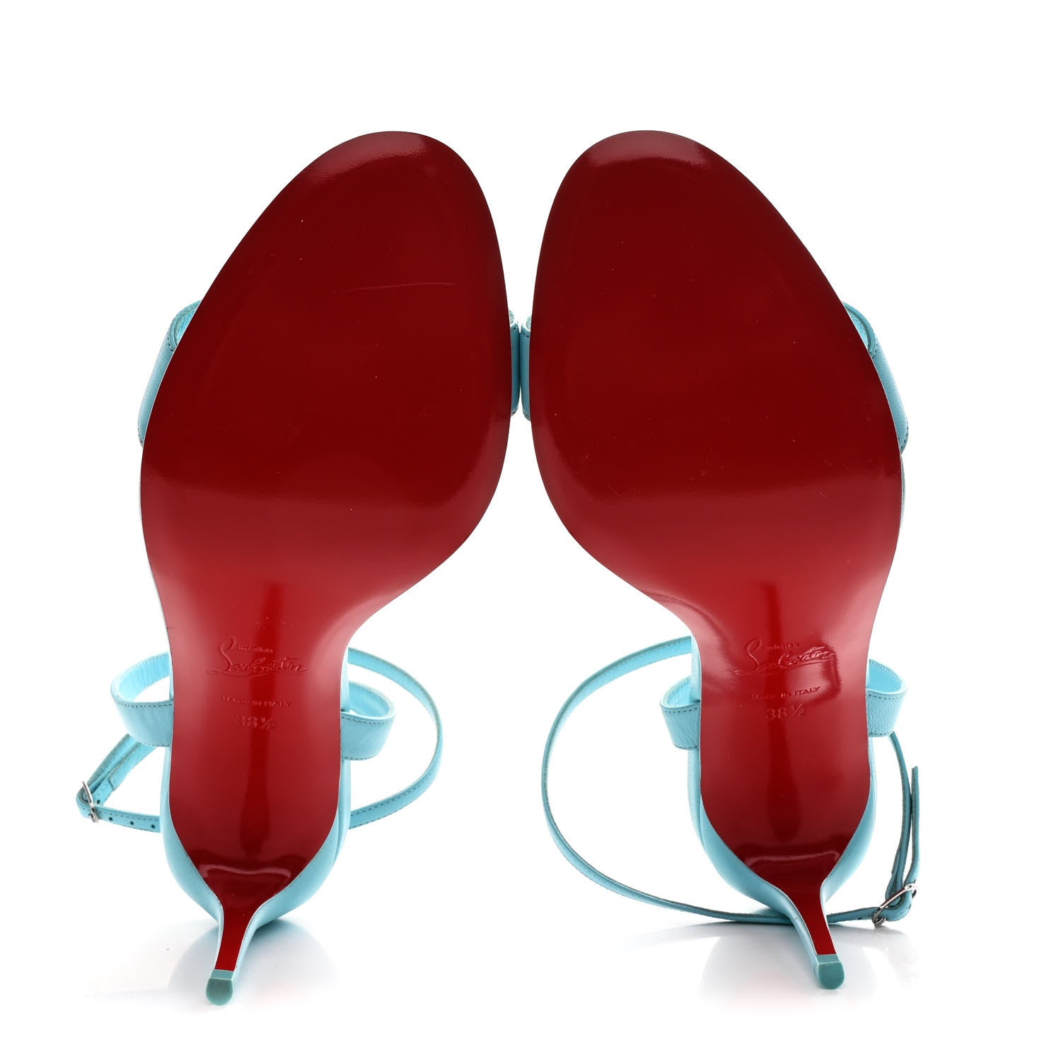 Christian Louboutin Nappa Loubigirl 85 Sandals 38.5 Mineral 15 of 19