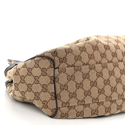 Gucci Monogram Medium Sukey Tote Beige Ebony Black 9 of 10