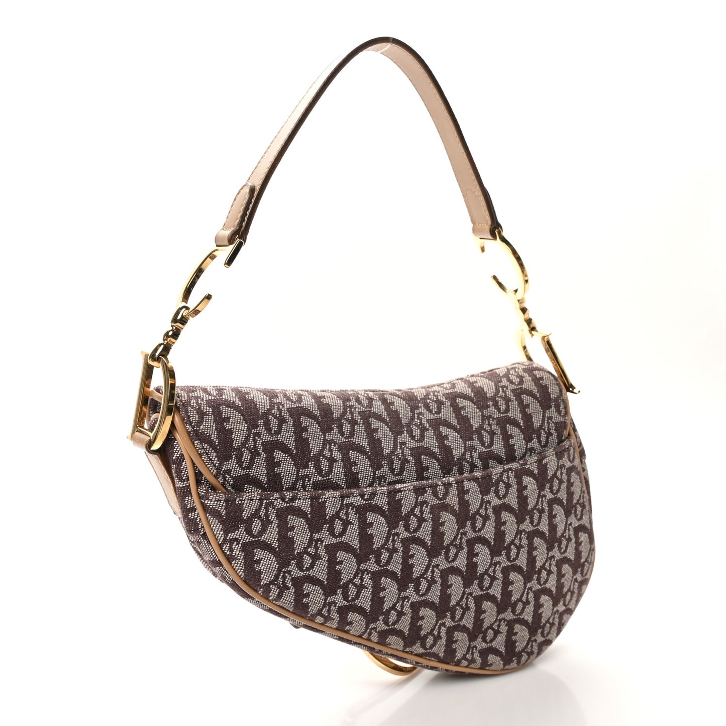 Monogram Saddle Bag Brown