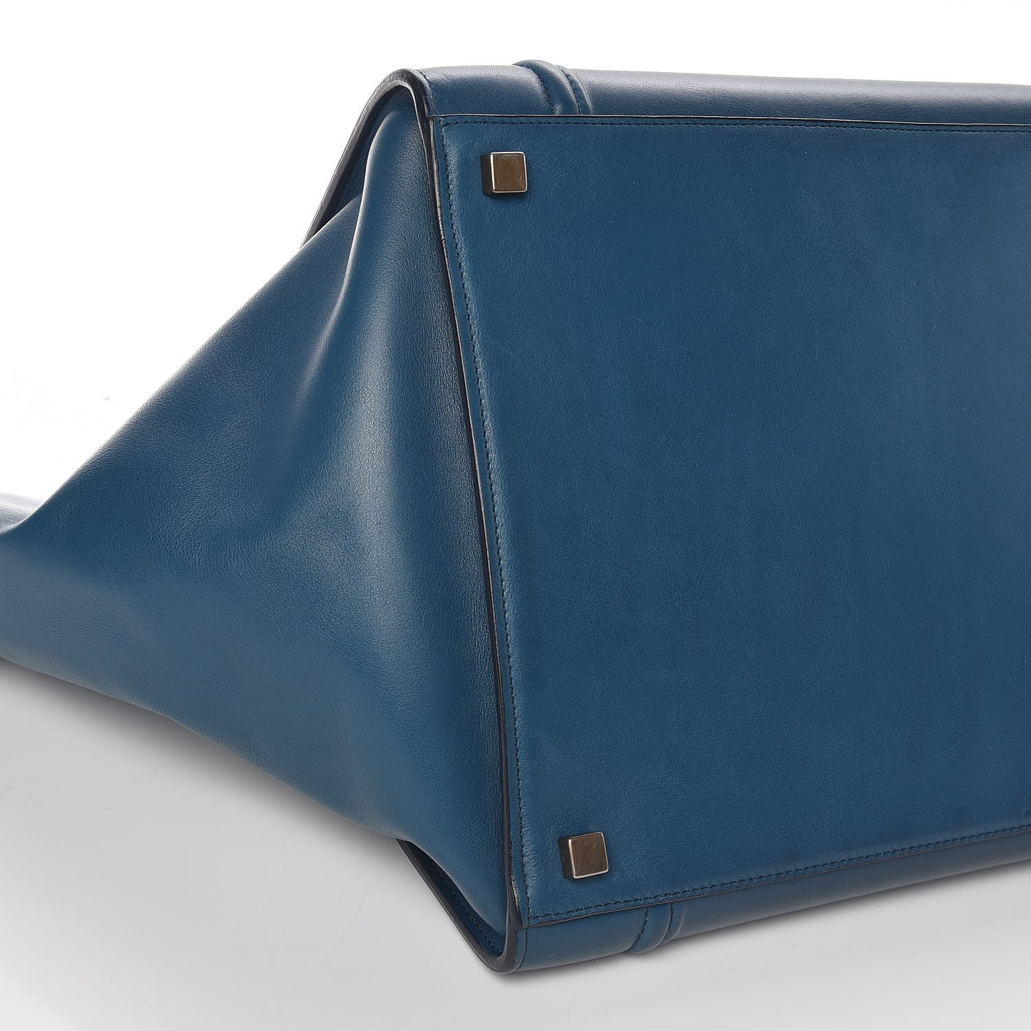 Celine Nappa Calfskin Medium Phantom Luggage Metallic Blue 8 of 9