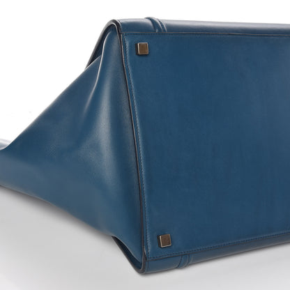 Celine Nappa Calfskin Medium Phantom Luggage Metallic Blue 8 of 9