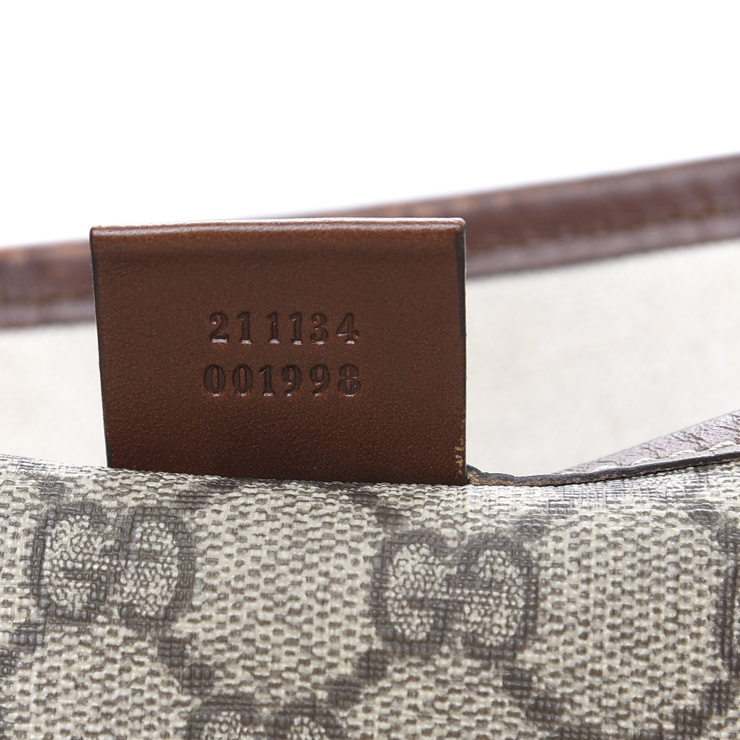 GG Plus Monogram Medium Signature Web Loop Tote Brown