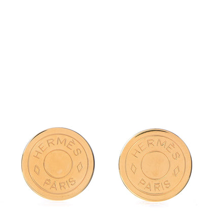 Hermes Clou De Selle Clip On Earrings Gold 1 of 5