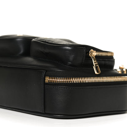 Louis Vuitton Calfskin Monogram Embossed Utility Crossbody Black 10 of 12