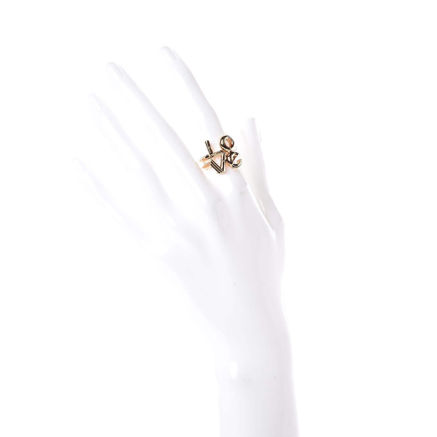 Louis Vuitton LV and Me Love Ring M Gold 2 of 6