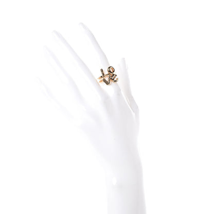 Louis Vuitton LV and Me Love Ring M Gold 2 of 6