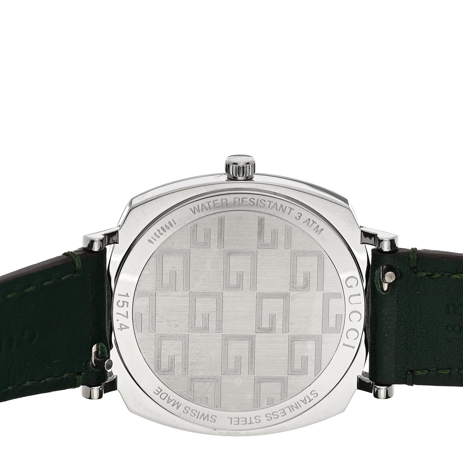 Gucci Stainless Steel Calfskin 35mm Grip Quartz Watch Green 4 of 4