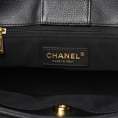 Chanel Calfskin Small Cerf Executive Shopper Tote Black 6 of 14