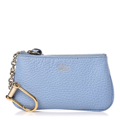 Gucci Dollar Calfskin Swing Key Case Mineral Blue 1 of 9
