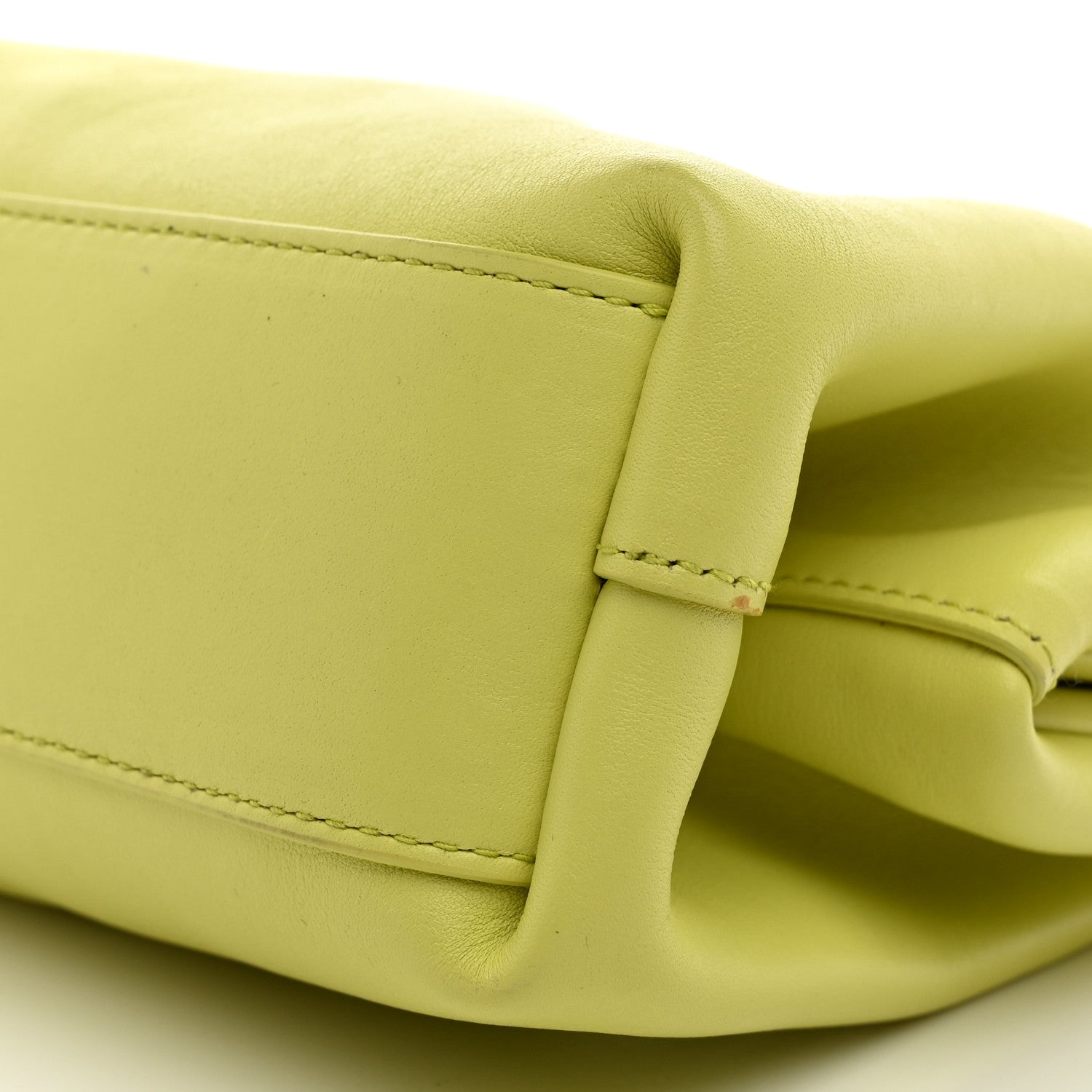 Bottega Veneta Calfskin Small The Point Triangle Bag Seagrass 9 of 9