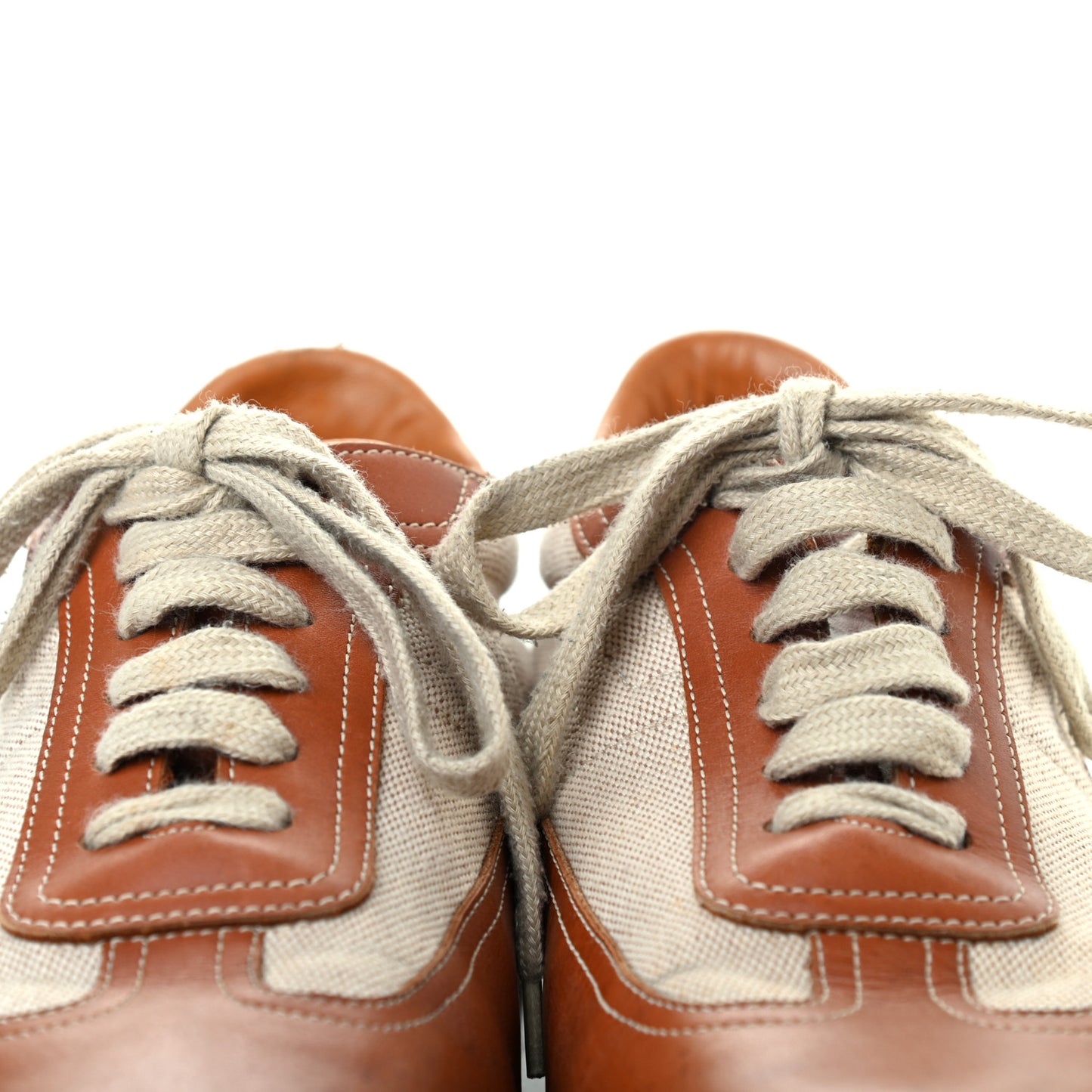 Calfskin Toile Womens Quick Sneakers 42.5 Gold