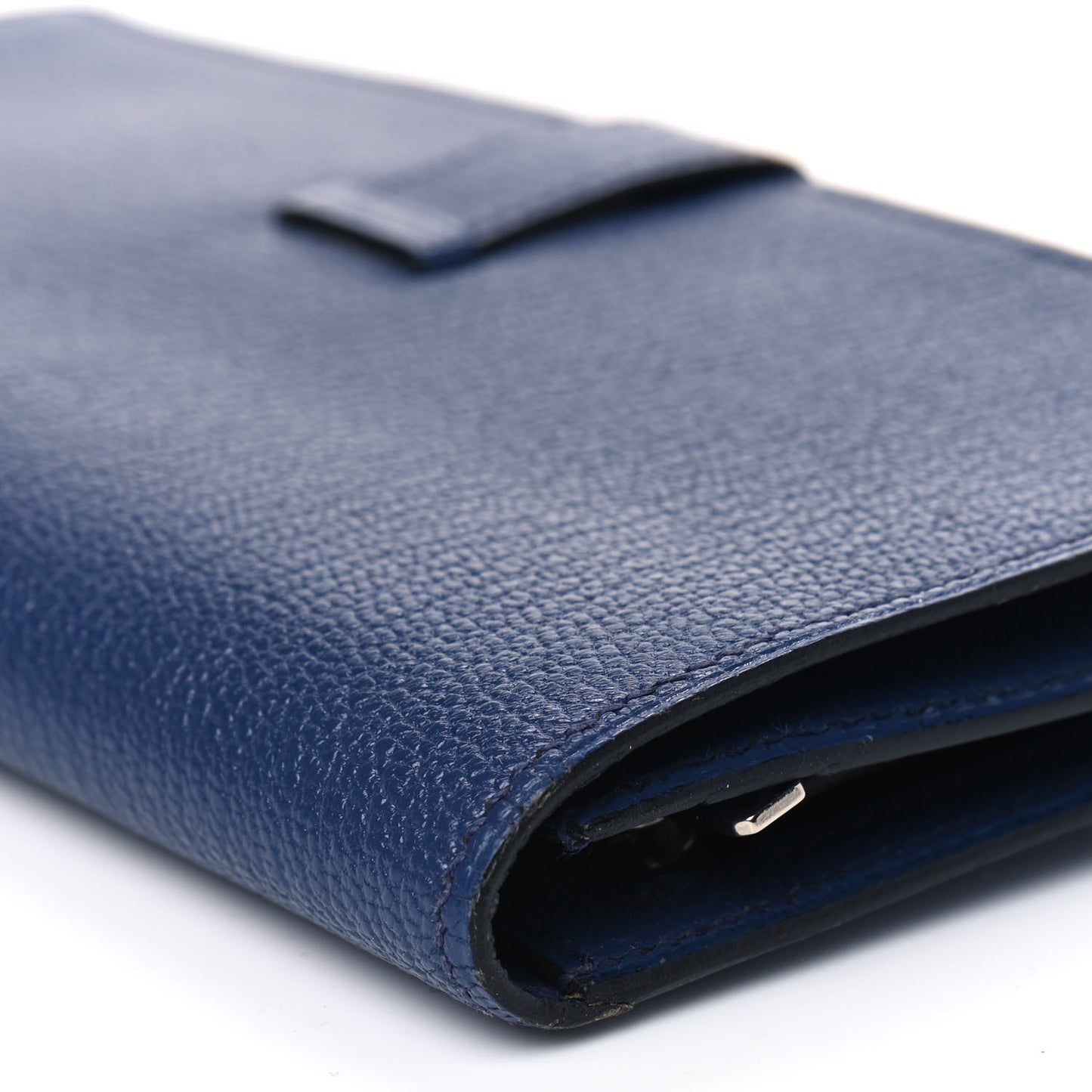 Chevre Mysore Bearn Gusset Wallet Bleu Thalassa