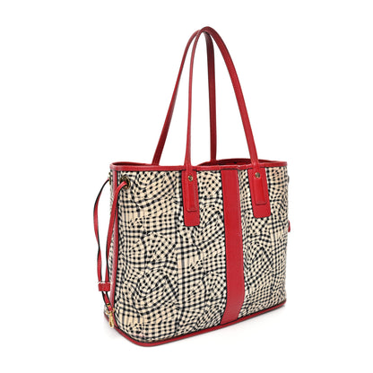 MCM Visetos Medium Liz Reversible Shopper Tote Ruby Red 5 of 29
