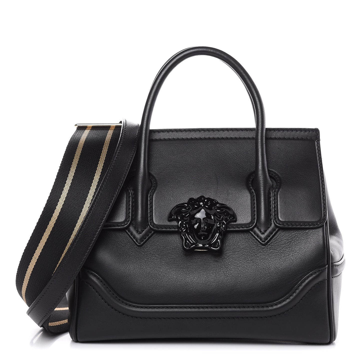 Calfskin Medium Palazzo Empire Bag Black