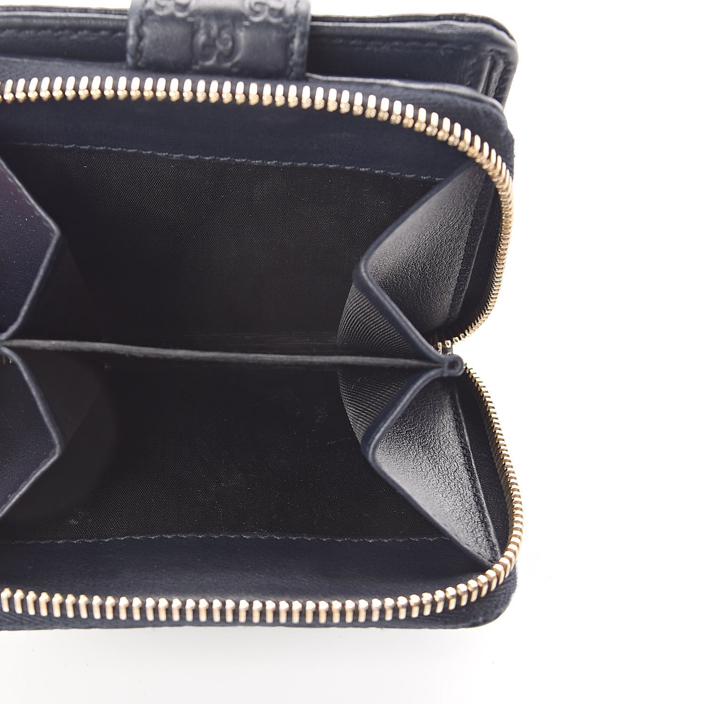 Microguccissima Compact Wallet Navy
