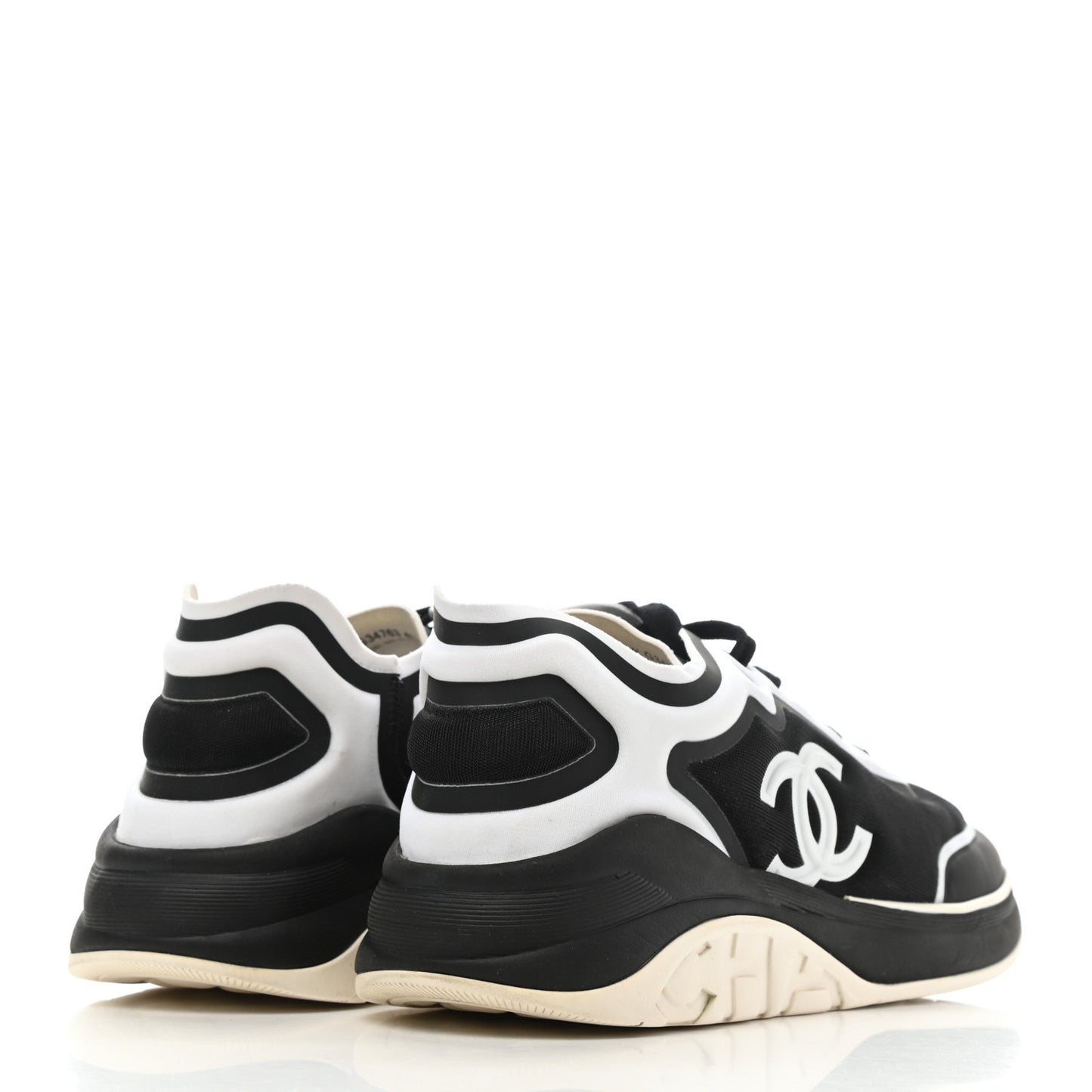 Lycra Womens CC Sneakers 40 Black White