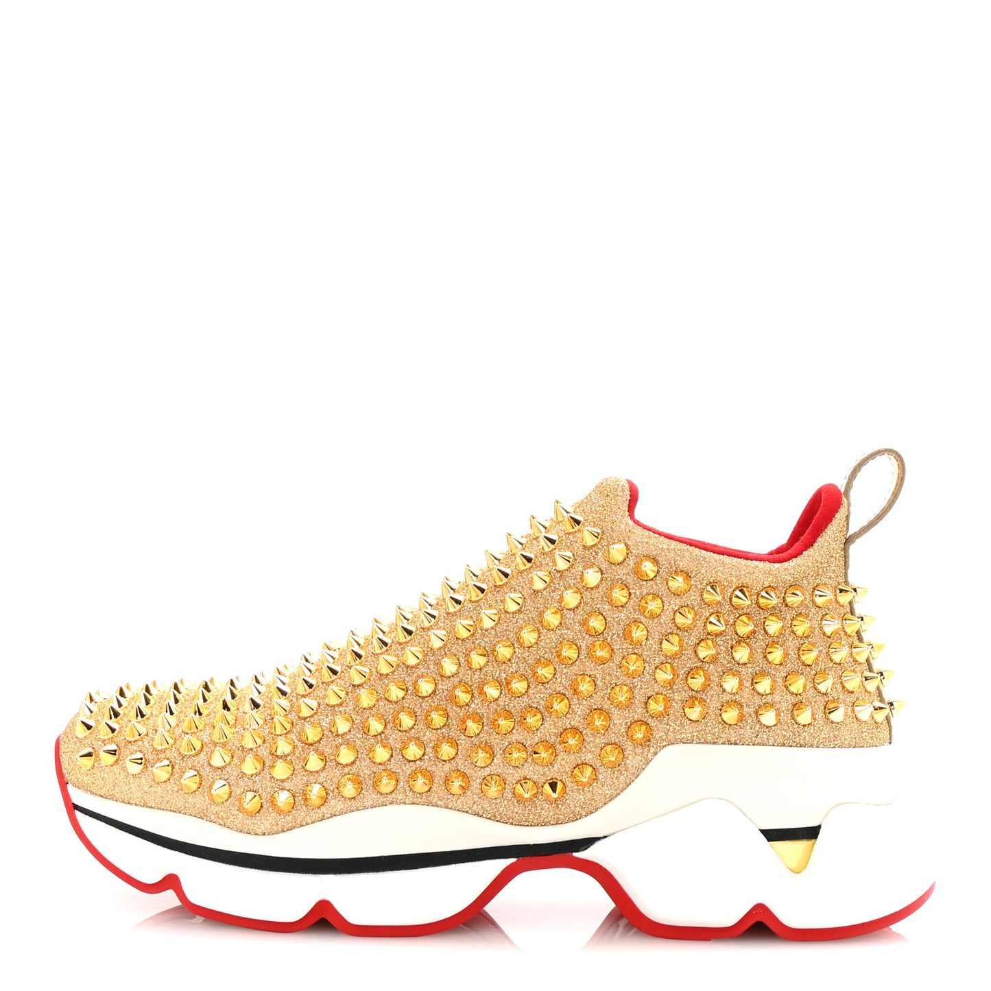 Neo Lame Spike Sock Donna Flat Sneakers 36 Gold