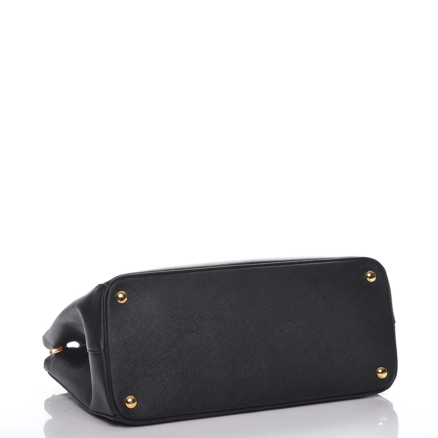 Saffiano Medium Galleria Double Zip Tote Black