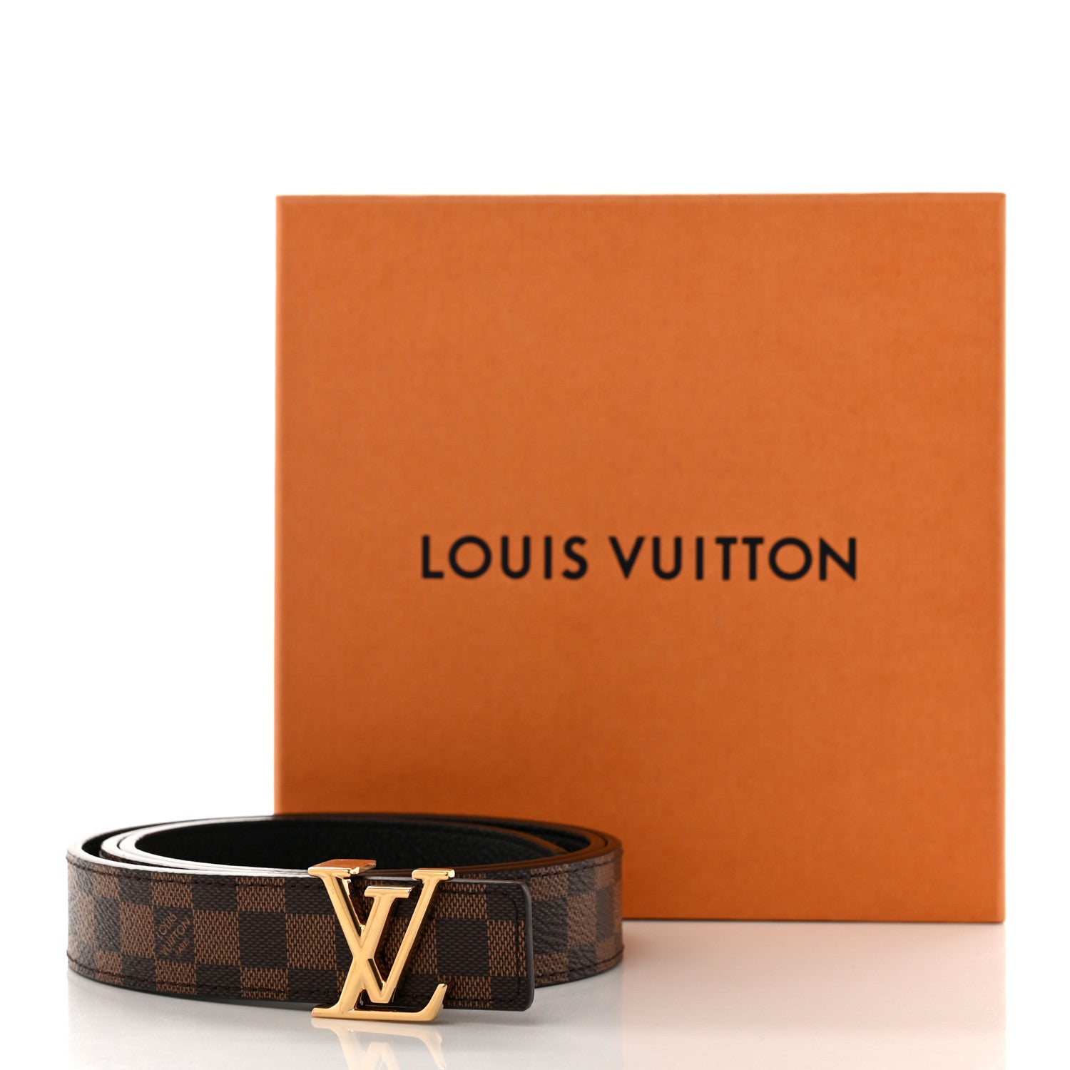 Louis Vuitton Mini Damier Ebene 25mm LV Initiales Belt 80 32 6 of 6