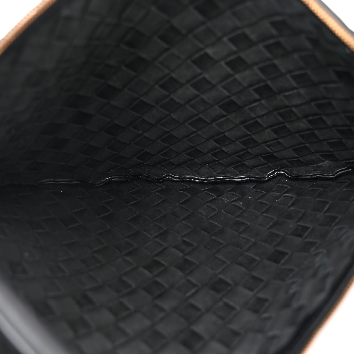 Nappa Intrecciato Medium Turn Pouch Black
