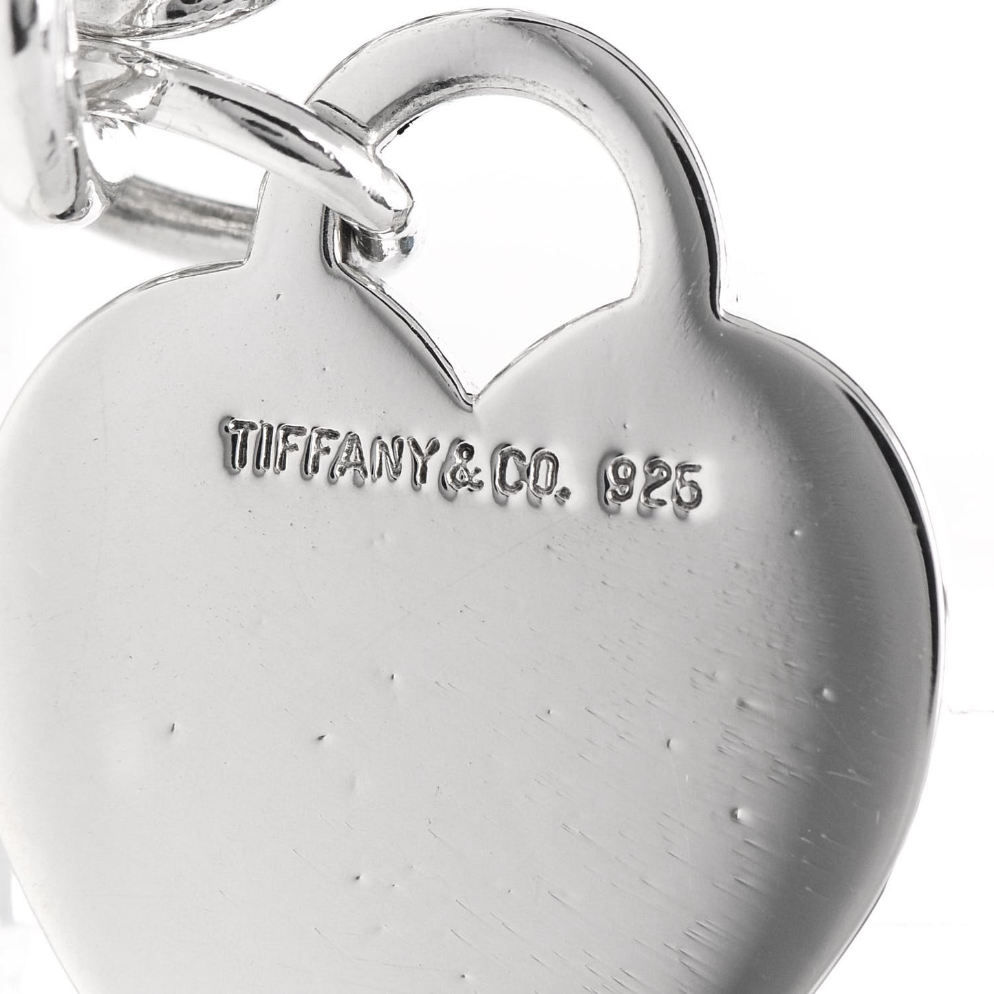 Sterling Silver Heart Tag Charm Bracelet
