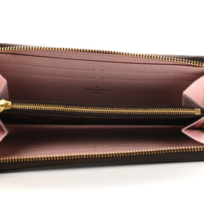 Louis Vuitton Damier Ebene Clemence Wallet Rose Ballerine 5 of 11